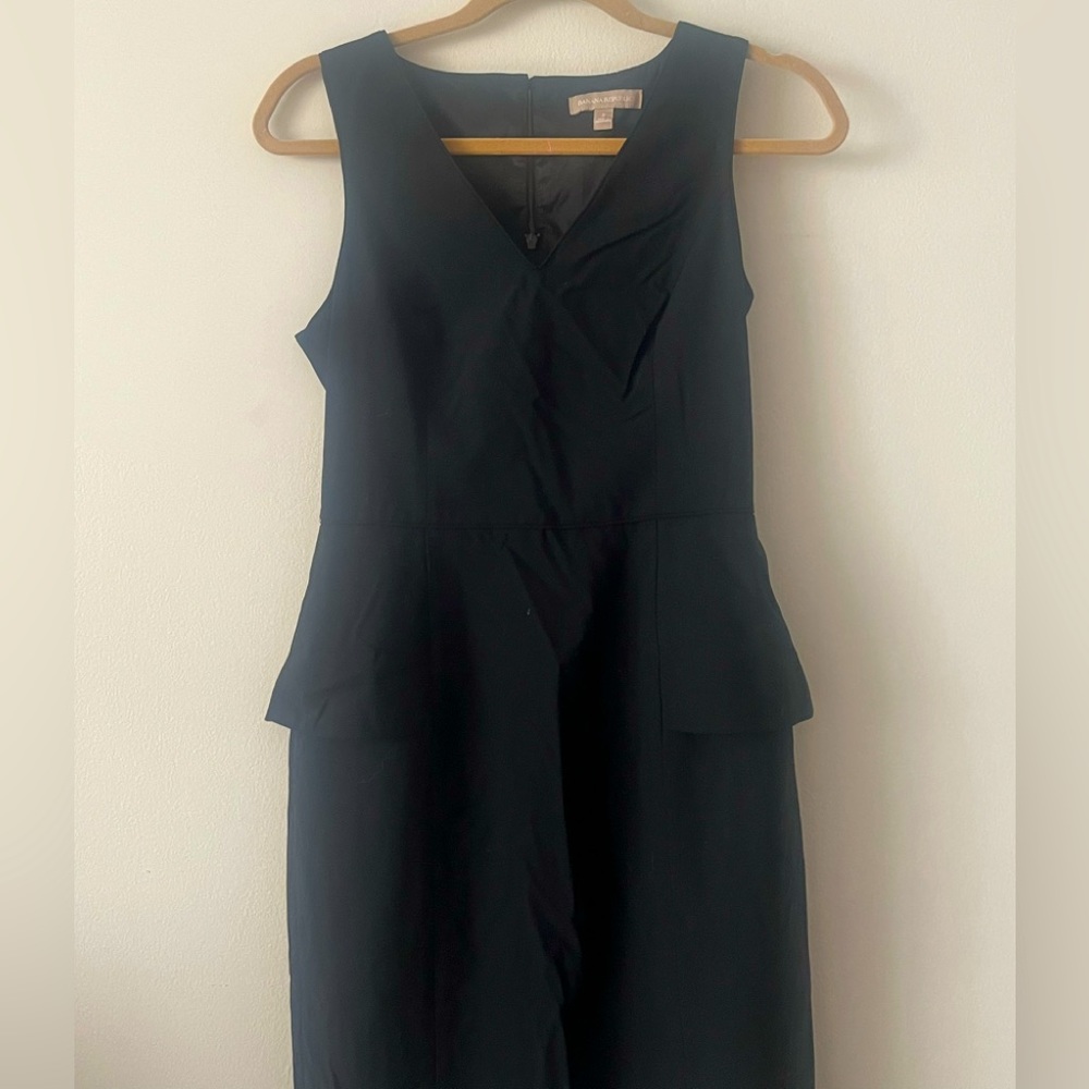 Banana Republic suiting dress with peplum detail